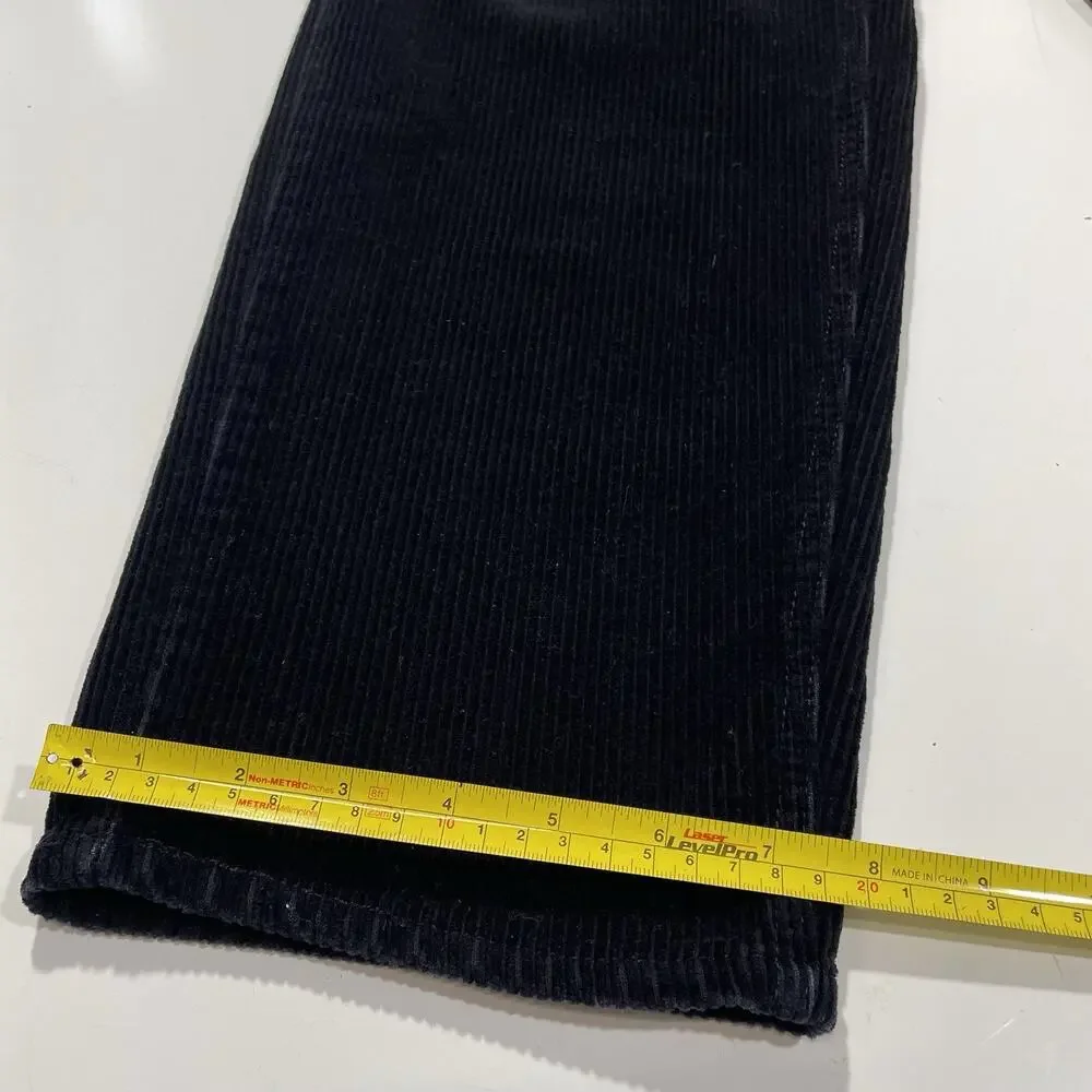 Empyre Relaxed Fit Corduroy Pants Mens 30 Black Baggy Skate Skater Y2K Cords